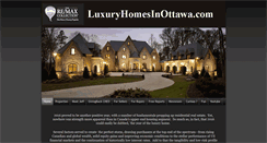 Desktop Screenshot of luxuryhomesinottawa.com